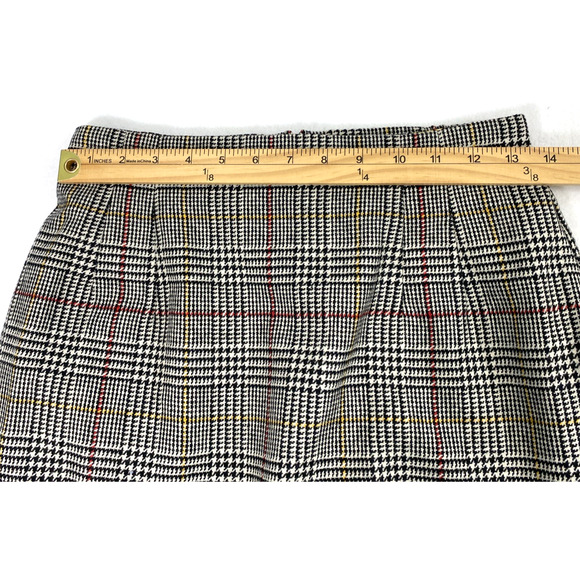 Norton McNaughton Plaid Skirt Womens Size 10‎ Petite Preppy Wool Blend Academia - Picture 4 of 11